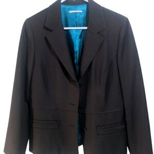 T Tahari Black 3 Button Blazer